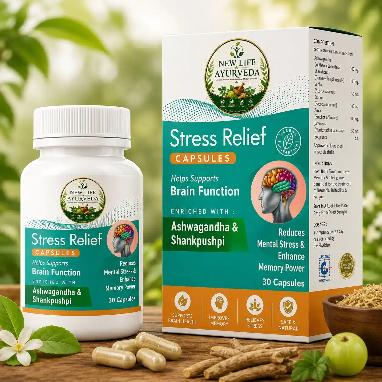 Stress Relief – Natural Ayurvedic Support for Anxiety, Mental Wellness & Better Sleep