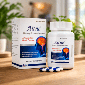 Aitne® Memory Booster Capsules for overall brain health, mental performance, and daily cognitive function.