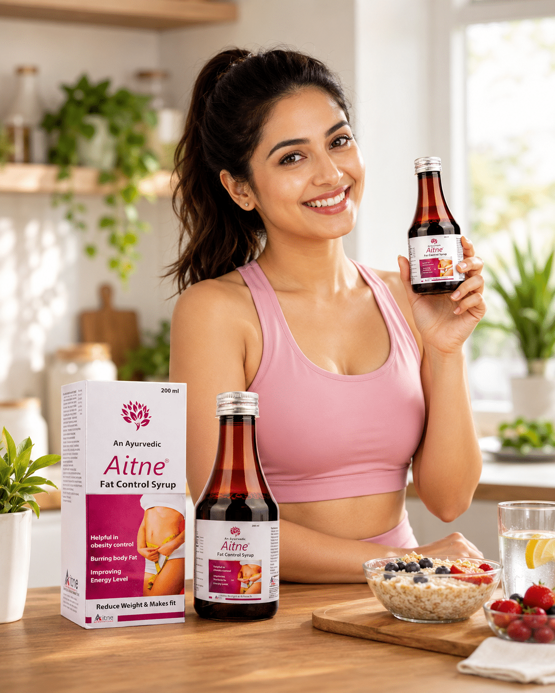 Aitne® Fat Control Syrup Ayurvedic Wellness Formula for Healthy Weight Management